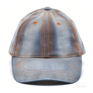 Casquette de baseball vintage délavée non structurée, design arrière incurvé, unisexe, effet dégradé vieilli, ajustable, 6 panneaux, streetwear - Product Image 5