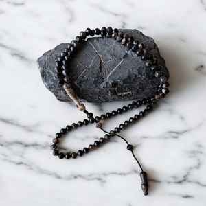 Cuentas de cuerno de búfalo hechas a mano, Tasbih, cuentas de oración artesanales naturales diseñadas para meditación, reflexión y espiritualidad consciente. - Product Image 6