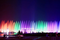 Fuente de Agua Musical con Luces para Parques Acuáticos, Espectáculo de Luces y Agua, Decoración de Jardín, Precio de Mayoreo