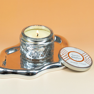 LunaLith Wholesale Electroplated <strong>Blue</strong> Glass Jar Scented <strong>Candles</strong> with Gift Box | Soy Wax Fragrance <strong>Candles</strong> for Home Decor - Product Image 3