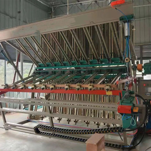 Prensa de encolado de madera hidráulica neumática de 10/14/20 filas con abrazadera giratoria y transportador compuesto - Product Image 6