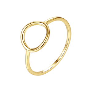 New Original 925 Sterling Silver Oval Geometric Irregularly Shaped <b>Open</b>-work <b>Ring</b> for Women Engagement Party Simple Accessory - Product Image 1