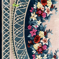 Tapis à fleurs chinois en laine et soie, grand accessoire Floral fait à la main pour salon et chambre à coucher, moquette de sol