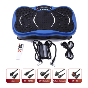 Dispositivo de Adelgazamiento 123Sports para el Hogar, <span class=keywords><strong>Mini</strong></span> Plataforma Vibratoria Impermeable de ABS de 200W, Máquina de Masaje Crazy Fit con Cuerdas de Resistencia - Product Image 2