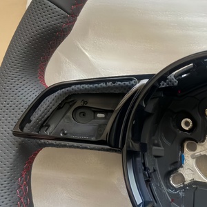 Volant de voiture entièrement en cuir pour <span class=keywords><strong>Audi</strong></span> A1 A3 A4 A5 A6 A7 B9.5 Q3 Q5 Q7 S5 S3 RS3 RS5 TT TTRS 8V 8P B8 B8.5 B7 Accessoires de voiture - Product Image 2