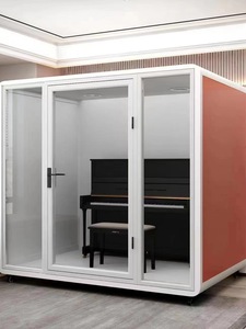 Cabina de teléfono Modular de aluminio insonorizada para negociación de oficina Pod para oficina en casa Centro comercial Centro de salud - Product Image 2