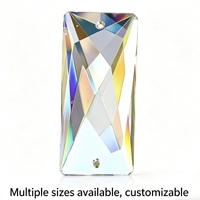 Lustre rectangulaire en verre cristal Belight K9, gravé, sablé, finition polie, design moderne de luxe, tendance