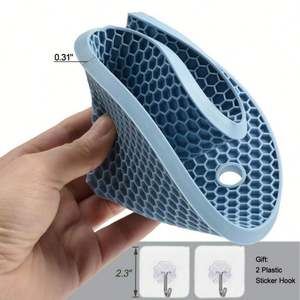 USSE Silicone <b>Trivets</b> Honeycomb Heat Insulation Mats Hot Pot Holders Drying Mat Heat Resistant to 440 Degree F - Product Image 3