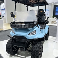 Nouvelle voiturette de golf électrique 4 places, batterie lithium 48V, vitesse de 30 km/h et autonomie de 70-90 km, pour les terrains de golf et les excursions