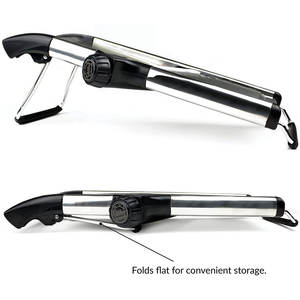 Mandoline à trancher réglable en acier inoxydable, râpe de sécurité pour aliments, pommes de terre, oignons, coupe-frites - Product Image 5