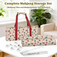 Sac de Mahjong en polyester, trois pièces, multifonctionnel, portable, grande capacité, pour le rangement en extérieur, les voyages et les jeux