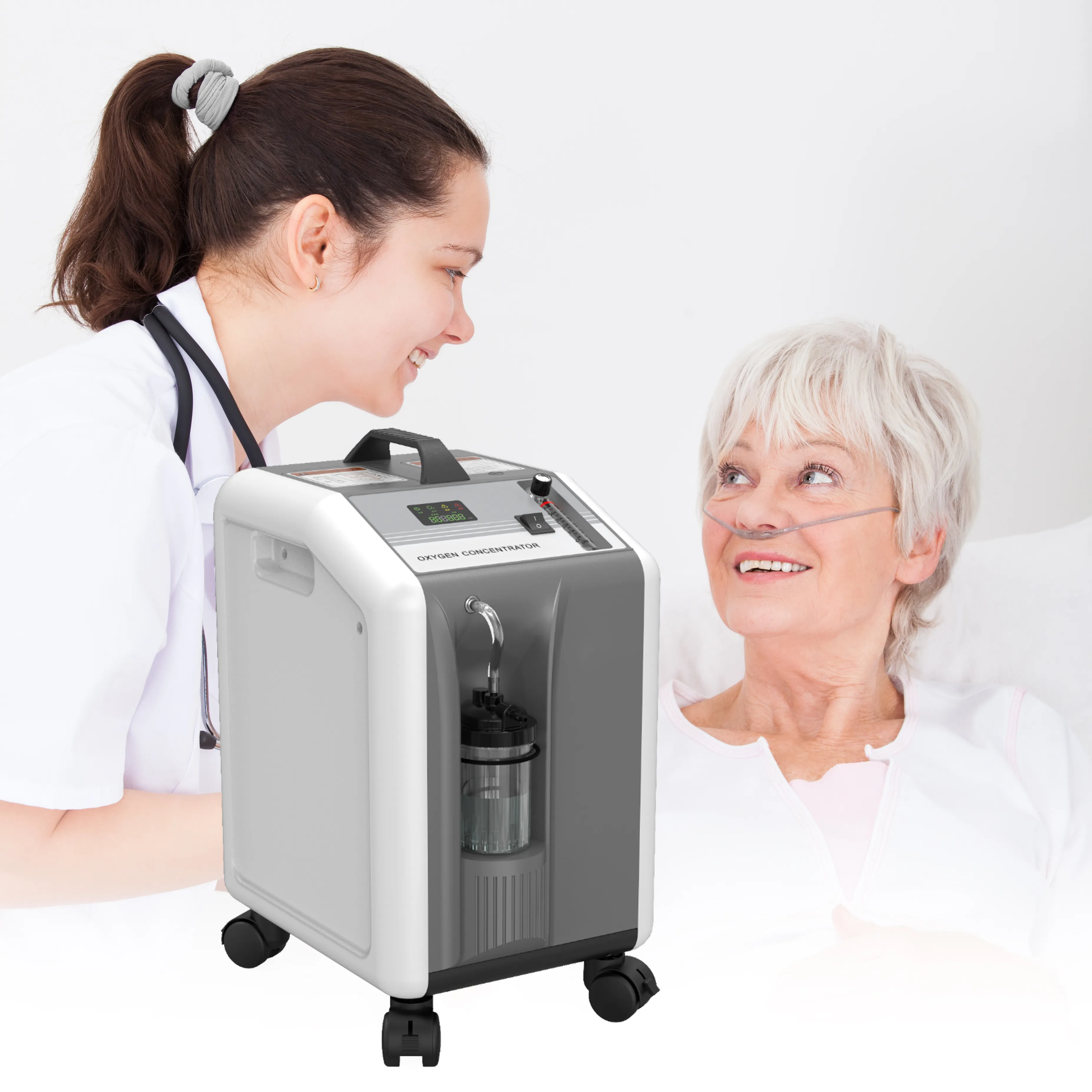 MICiTECH Manufacture High Flow Rate PSA Oxygene Generator Oxygen Concentrator Medical Grade Two Portable MiniOxygen Concentrator