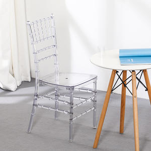 Acrylic Crystal <b>Chair</b> Transparent <b>Stackable</b> <b>Dining</b> <b>Chair</b> For Indoor Outdoor Use - Product Image 1