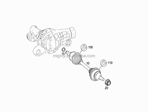 MYGT venta directa de fábrica de alta calidad del eje delantero de la chaqueta de polvo 1643300685 hecho de goma para BZ 164 - Product Image 4