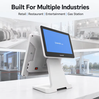 Système POS professionnel pour restaurant avec écran tactile 10 points de 15 pouces, processeur Intel Core I3/i5/i7, Windows