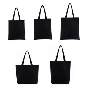 Heavy duty reusable best quality china blank cotton canvas fabric shopping handbag wholesale tote bags