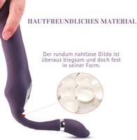 Vibromasseur double vibrant 10 vitesses sans sangle pour femme, stimulateur de point G, masseur anal et de prostate pour couple, jouet sexuel pour femme, Dildo Vibrato