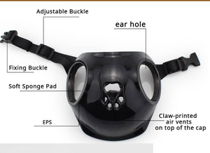 Casco de Seguridad para Mascotas con Orificios para las Orejas, para Perros y Gatos, Gorros de Protección, Venta al Por Mayor - Product Image 4