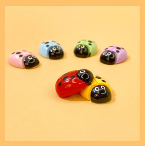 Kawaii nhựa động vật flatback phim hoạt hình mini côn trùng bảy sao bọ rùa <span class=keywords><strong>acrylic</strong></span> nhựa lucite hạt cho tóc đồ trang sức làm DIY - Product Image 5