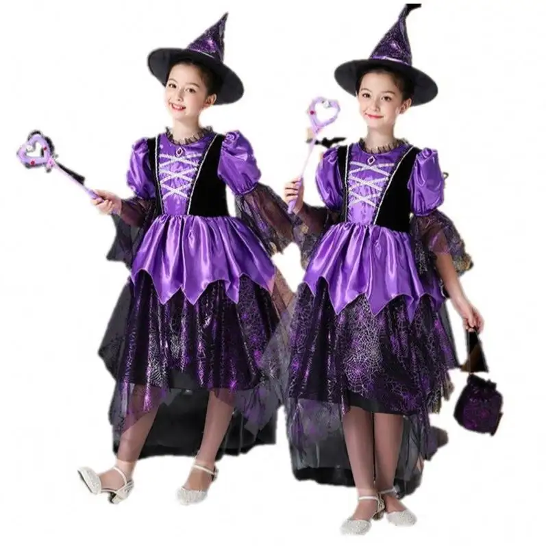 Wholesale Halloween kids costumes for girls birthday party cosplay Halloween costumes for kids girls halloween dress girls