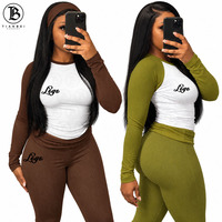 Ensemble de détente pour femmes avec logo personnalisé, patchwork coloré, pantalon évasé à manches longues, tissu en coton confortable, pour un usage quotidien
