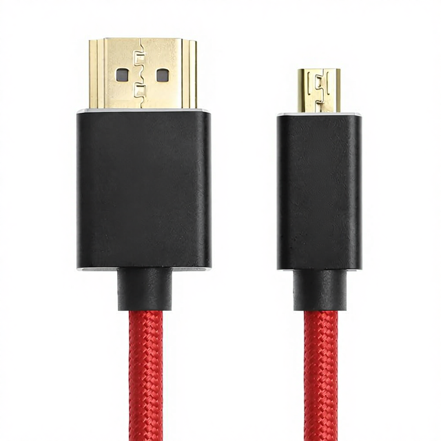 Alvin's Cables 8K 2.1 Micro for to for Coiled Cable with Braided Jacket for Atomos Ninja V 8K-60Hz/4K-60Hz High-Speed