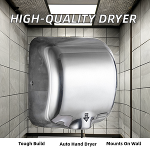 OEM 도매 하이 퀄리티 CE 인증 304 스테인레스 스틸 자동 손 건조기 전기 공용 욕실 상업용 - Product Image 2