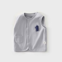 Lot de 4 chemises matelassées pour bébé |   Gilet sans manches en coton de qualité avec applique animale |   Bouton unique double couche |   4 Couleurs |