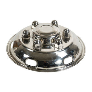 Simulateur de couverture de roue en acier inoxydable poli miroir de 16 pouces personnalisé pour accessoires de <span class=keywords><strong>camion</strong></span> Isuzu/Hino/Mitsubishi FH Nissan - Product Image 2