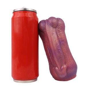 YOCY Male Masturbator Silicone Soft Aircraft Cup With Simulated <b>Dildos</b> and Tail Shape Realistic Tight Pussy Sex Tools for Men - Product Image 3
