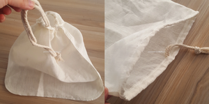 Tái Sử Dụng 200-Micron Lưới Tốt Cây Gai Dầu Dây Kéo Túi Với Không Microplastic Và Hóa Chất Độc Hại Cho Sữa Hạt - Product Image 5