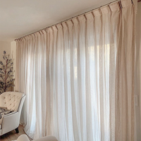 Innermor lin voilage rideau de fenêtre en gros polyester tissu pour salon