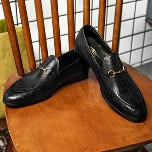 Chaussures Oxford de ville pour hommes 2025 de haute qualité, à bout pointu, en cuir véritable respirant, légères, pour l'été et les mariages - Product Image 5