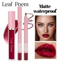 Marque privée 2 en 1 imperméable |   Prix d'usine OEM ODM |   Kits pour les lèvres avec crayon à lèvres, rouge à lèvres et gloss