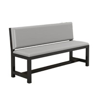 Banc rembourré en métal pour salle de sport, stade, salle technique, salle d'attente, espace de repos, chaise longue, canapé, banc à chaussures