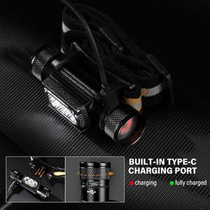 Lampe frontale en aluminium XPG3 SST20 personnalisable en gros, torche LED colorée rechargeable en usine - Product Image 6