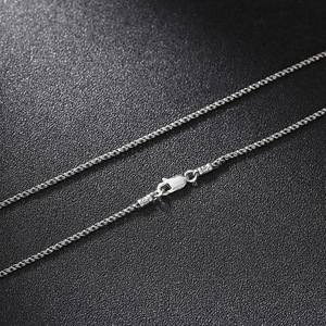Collier vintage en argent <span class=keywords><strong>sterling</strong></span> S925 avec mantra à six caractères pour hommes et femmes, chaîne torsadée à motif de <span class=keywords><strong>scie</strong></span>, style ethnique tendance - Product Image 2