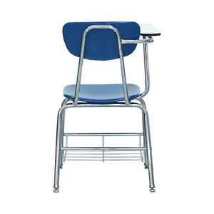 Chaise de bureau moderne, chaise d'étudiant, comprend une tablette d'écriture pliable et un panier à livres, portable et pratique - Product Image 1