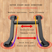 Équipement de gymnastique à domicile Push up Training Body Building Workout System Pull up Dips Board Push up Stand Bar Power Tower Material