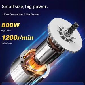 Martillo Perforador Eléctrico Ligero Dongcheng Z1C-FF05-26XC con Aspiración Automática, <span class=keywords><strong>Taladro</strong></span> de Impacto Multifuncional de Tres Usos Sin Polvo, 220V - Product Image 4