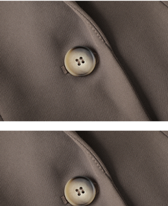 GX8381 Giacca Elegante da <span class=keywords><strong>Donna</strong></span> Autunno Inverno, Monocolore, Manica Lunga, Collo a V, <span class=keywords><strong>Blazer</strong></span> da Ufficio <span class=keywords><strong>con</strong></span> <span class=keywords><strong>Cintura</strong></span> - Product Image 5