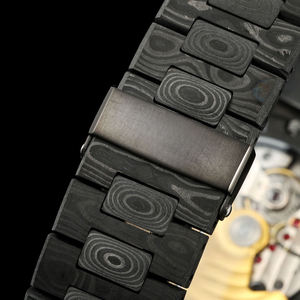 Reloj de Pulsera de Lujo para Hombre y Mujer, Diseño de Fibra de Carbono Marmoleada de Alta Gama, Esfera con Salpicaduras de Pintura Vibrantes, Fecha Automática, Gran Venta 2026 - Product Image 5