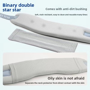 Đôi Sao unisex cổ cú đúp 100% nylon ngăn chặn cúi đầu về phía trước nghiêng cổ Corrector làm việc cổ hỗ trợ sửa chữa cột sống cổ tử cung - Product Image 3