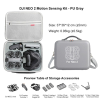 Tas Jinjing Kustom Tahan Air Model Kotak Diagonal Portabel Satu Ruangan Tas Selempang Bahu untuk Aksesoris Drone DJI neo2