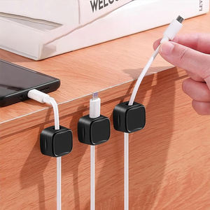 Support de cordon de gestion de câble d'organisateur de cordon de <span class=keywords><strong>bureau</strong></span> à domicile sûr lisse réglable pour l'appareil - Product Image 6