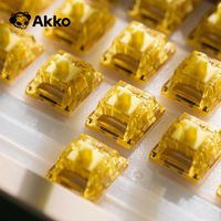 Akko V5 Interrupteur Jaune Crème 45 Pcs 50gf Interrupteur Linéaire 5-pin Usine Lubed