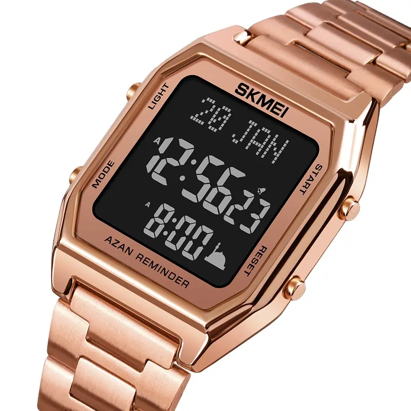 SKMEI Top Brand Men's Watch azan Chronograph Man Digital Watches 30M Waterproof Male Wristwatch Relojes Para Hombre 1763