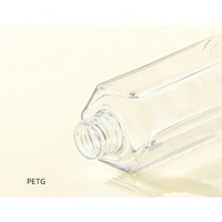 Bouteille d'huile démaquillante PETG 150/200ml bouteille de presse de lotion à paroi épaisse bouteille d'essence à pompe transparente