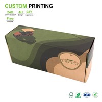 Boîte d'emballage pour vêtements et chaussures, de luxe, personnalisée, impression numérique couleur intégrale, contrôle de qualité élevé, boîte en carton ondulé durable pour accessoires sportifs