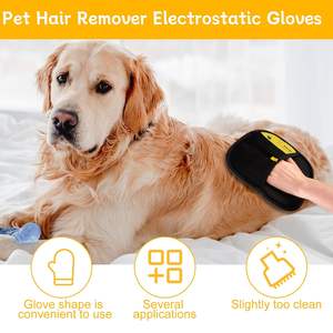 Magazzino utile elettrostatico guanto per animali domestici riutilizzabile per la rimozione dei peli di rimozione del pelo per il tappeto del divano - Product Image 3